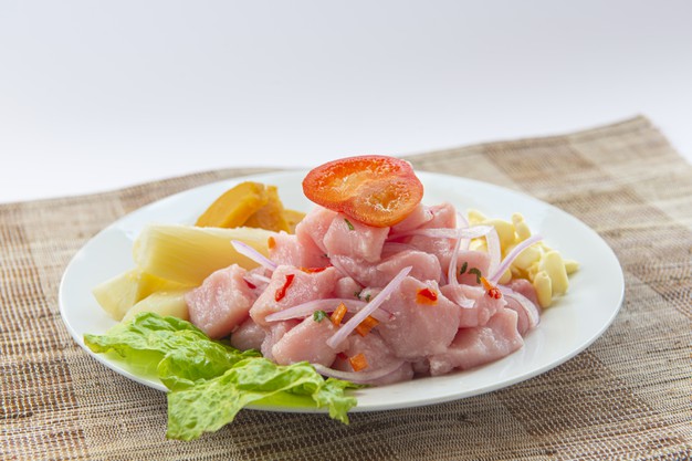 Ceviche peruano.